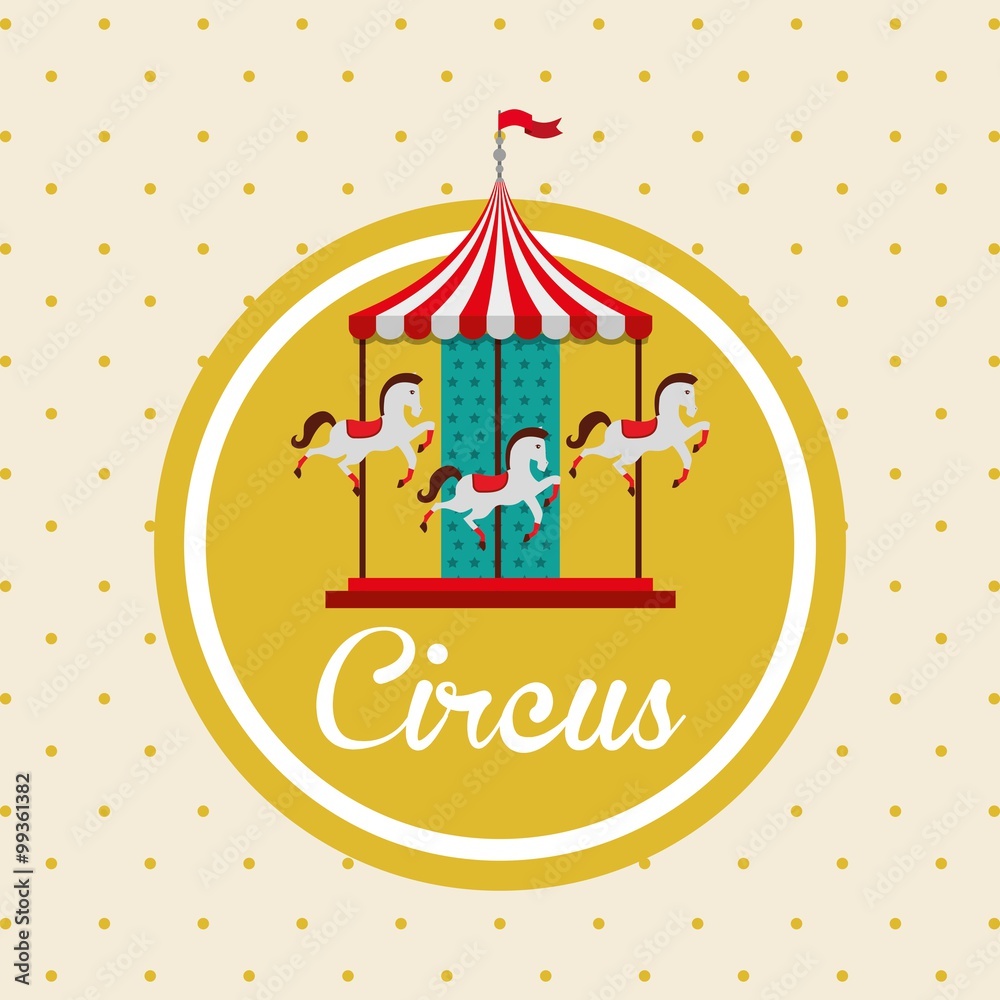 Poster circus entertainment design