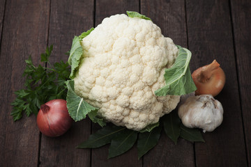 Raw cauliflower