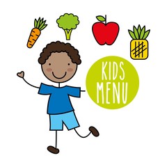 kids menu design 