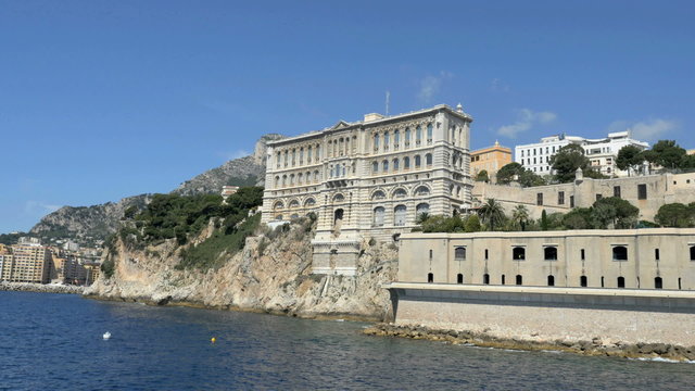 Monaco Aerial Drone Monte Carlo Oceanographic Museum 