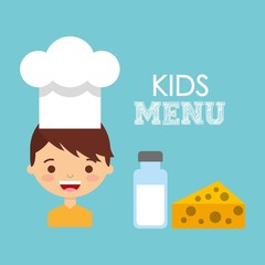 kids menu design 