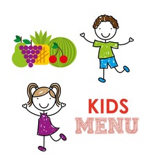 kids menu design 