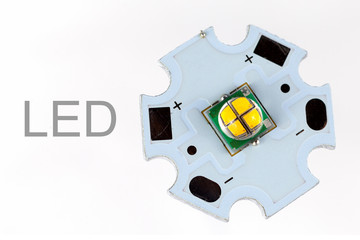 Powerful smd LED on aluminum star circuit