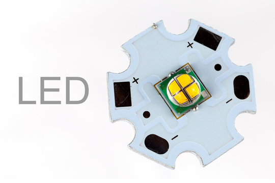 Powerful smd LED on aluminum star circuit