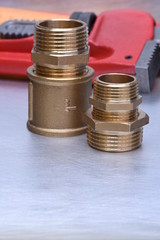 Equipment Plumbing & Heating Contractors, brass plumbing parts with wrench