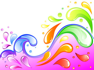 Rainbow splash