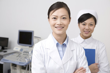 Fototapeta premium Portrait of a doctor and nurse