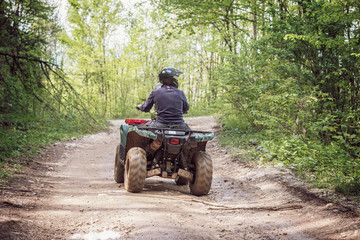 Man on the ATV Quad Bike. © serjiob74
