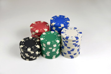 mehrere Stapel Chips