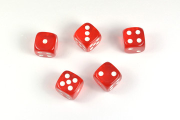 Rote Spielw&uuml;rfel 3