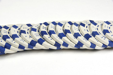 umgekippter Tsapel wei&szlig;er Chips