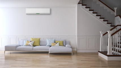 Interno con aria condizionata