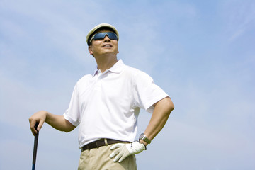 Portrait of a male Golfer