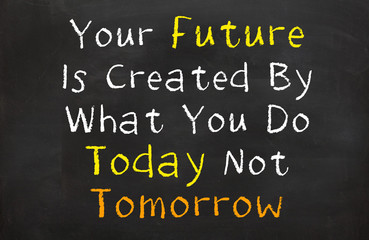 Your Future is Created By You