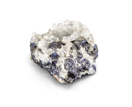 Galena metallic ore mineral sample a rare earth mineral of zinc