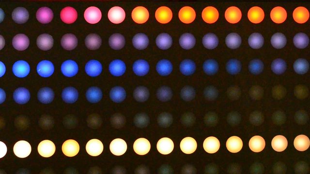 Blinking background from bulbs.