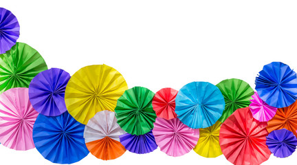 Fototapeta na wymiar folded paper colorful