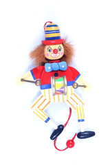 doll rope drum on white background