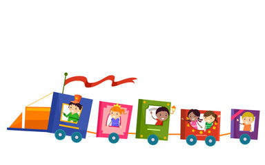 Stickman Kids Book Train Ride