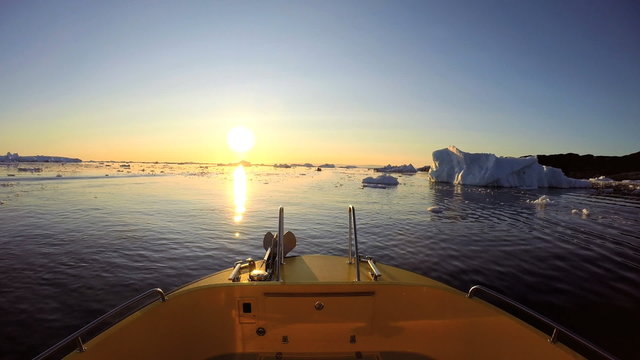POV Boat Eco Tourism Greenland Travel Iceberg Global Warming Remote Environment