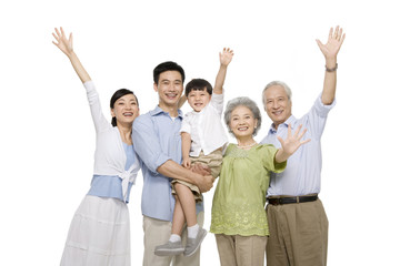 Obraz premium Portrait of a multi-generation family