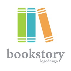 Book Logo - Three Book Logo Simple Design Vector