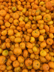 oranges on market stall