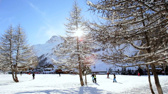 Adventure Vacation Resort Skiing Snow Frozen Winter Landscape Sport Activity