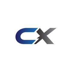 Fototapeta premium Simple Modern letters Initial Logo cx