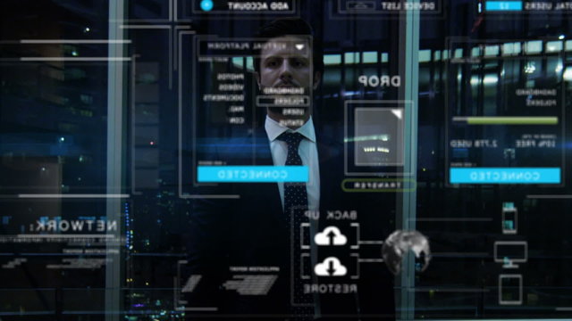 Arabic UAE business male night technology touchscreen file transfer access