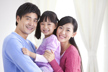 Fototapeta premium Young, happy Chinese family