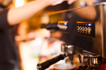 waitress and waiter are serving