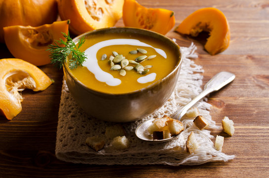 Pumpkin thick soup