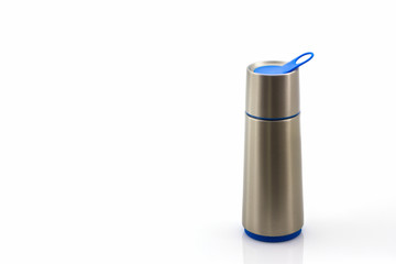 Closeup thermos flask.