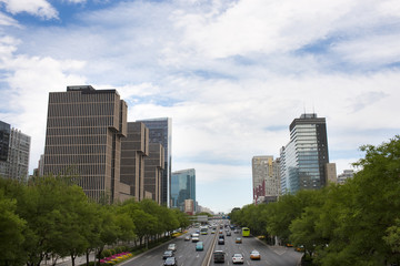 View of central business district, Beijing