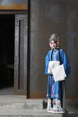 Fototapeta na wymiar Woman In Ceremonial Costume