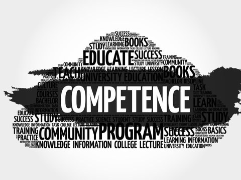 COMPETENCE word cloud, business concept