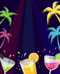 Colorful Drinks Beach Party