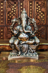 Fototapeta premium Buddhism. India. The figure of the Hindu god of wisdom, Ganesha