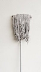 Isolated mop on white background.