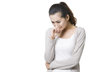 Fototapeta premium Young woman crying