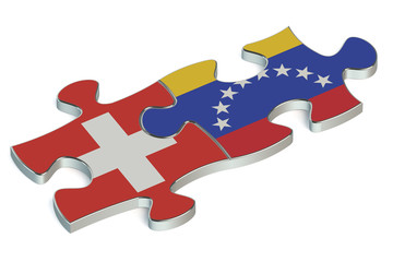Venezuela and Switzerland puzzles from flags