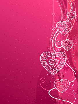 Pink Valentine's background.