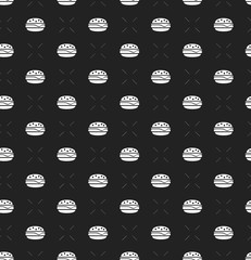 Seamless pattern with hamburger icon - 99401558