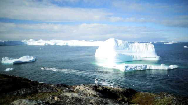Disko Bay Greenland Glacial Iceberg Ocean Climate Change Frozen Environment