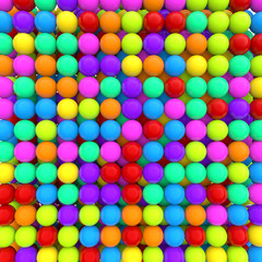 3d colorful balls background