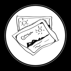 Simple doodle of a photograph