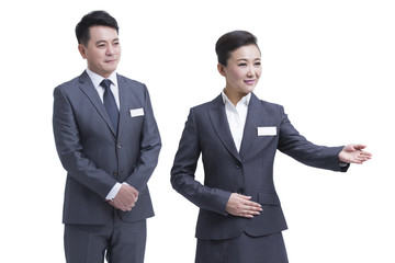 Happy business people