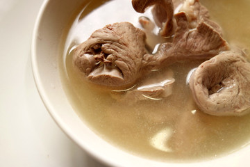 豚ハツのスープ