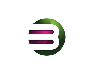 Colorful Modern Letter B Logo Design Template Element